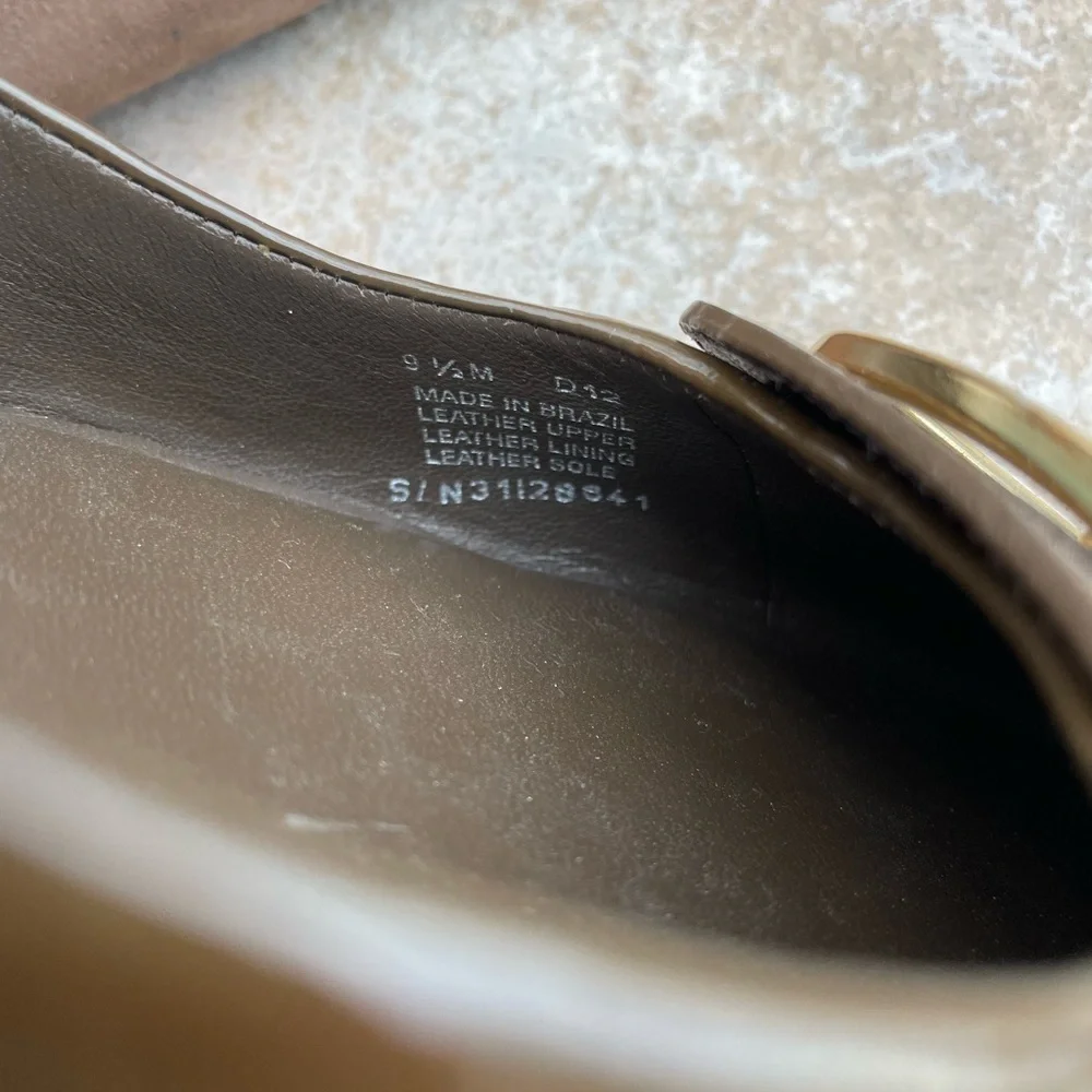 TORY BURCH Julian Mocha Suede Ballet Flats